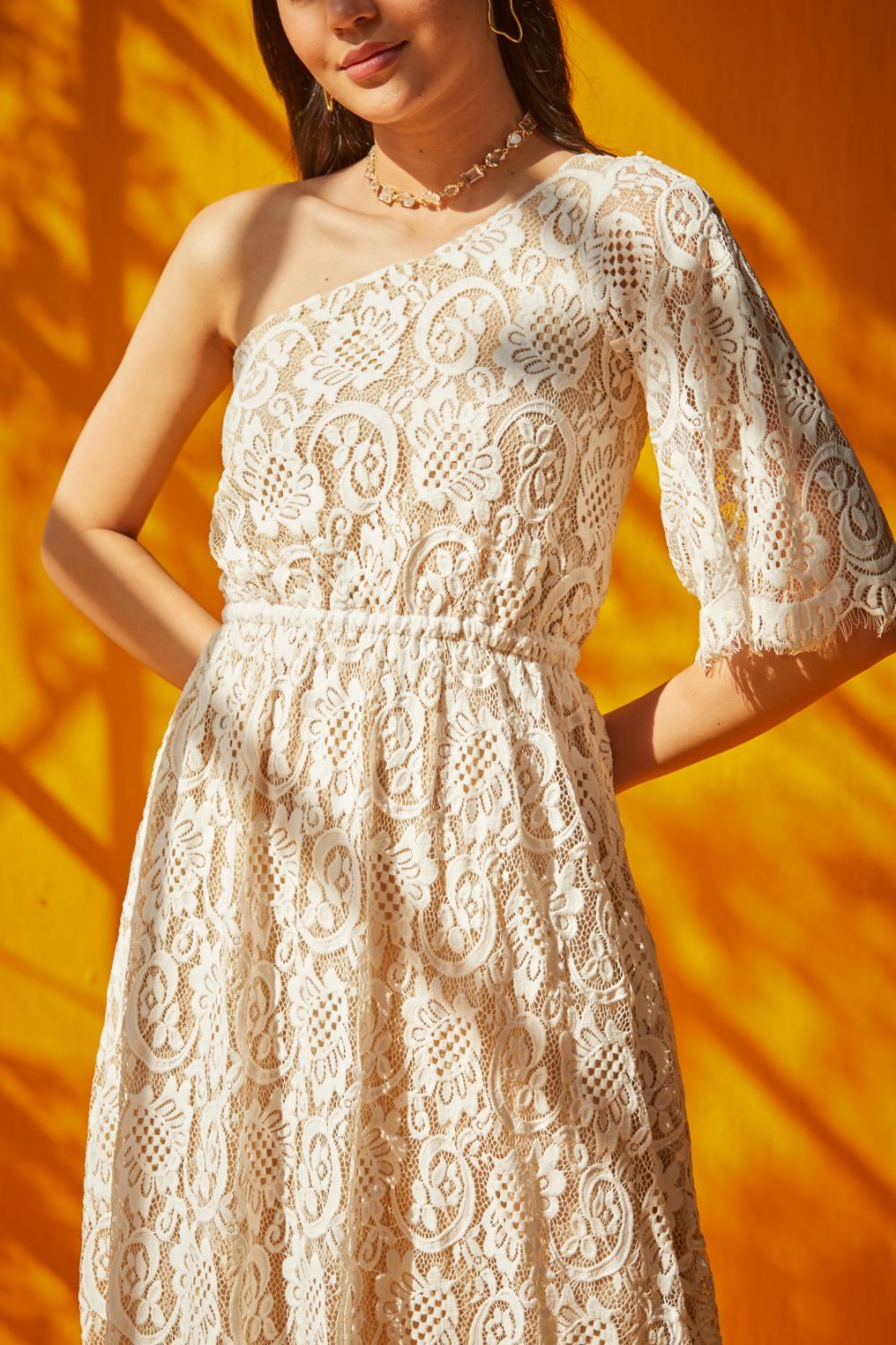 White Lace Luna Dress